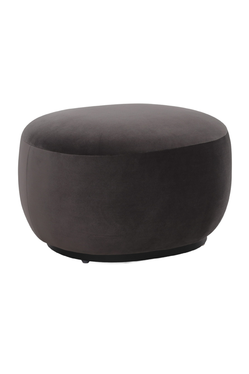 Dark Gray Velvet Ottoman | Liang & Eimil Polter | Oroatrade.com