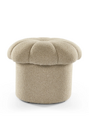 Beige Scalloped Footstool | Liang & Eimil Lis | Oroatrade.com