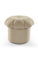 Beige Scalloped Footstool | Liang & Eimil Lis | Oroatrade.com