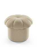 Beige Scalloped Footstool | Liang & Eimil Lis | Oroatrade.com
