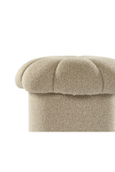 Beige Scalloped Footstool | Liang & Eimil Lis | Oroatrade.com
