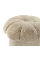 Beige Scalloped Footstool | Liang & Eimil Lis | Oroatrade.com
