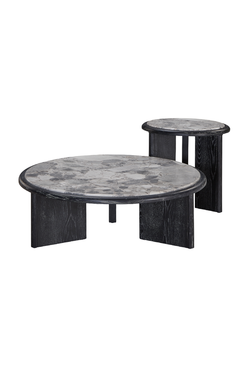 Gray Marble Round Side Table | Liang & Eimil Herman | Oroatrade.com