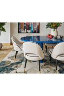 White Bouclé Piped Dining Chairs (2) | Liang & Eimil | Oroatrade.com