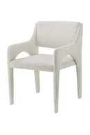 White Bouclé Dining Armchair | Liang & Eimil Godard | Oroatrade.com