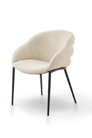 White Bouclé Dining Chair | Liang & Eimil Amer | Oroatrade.com