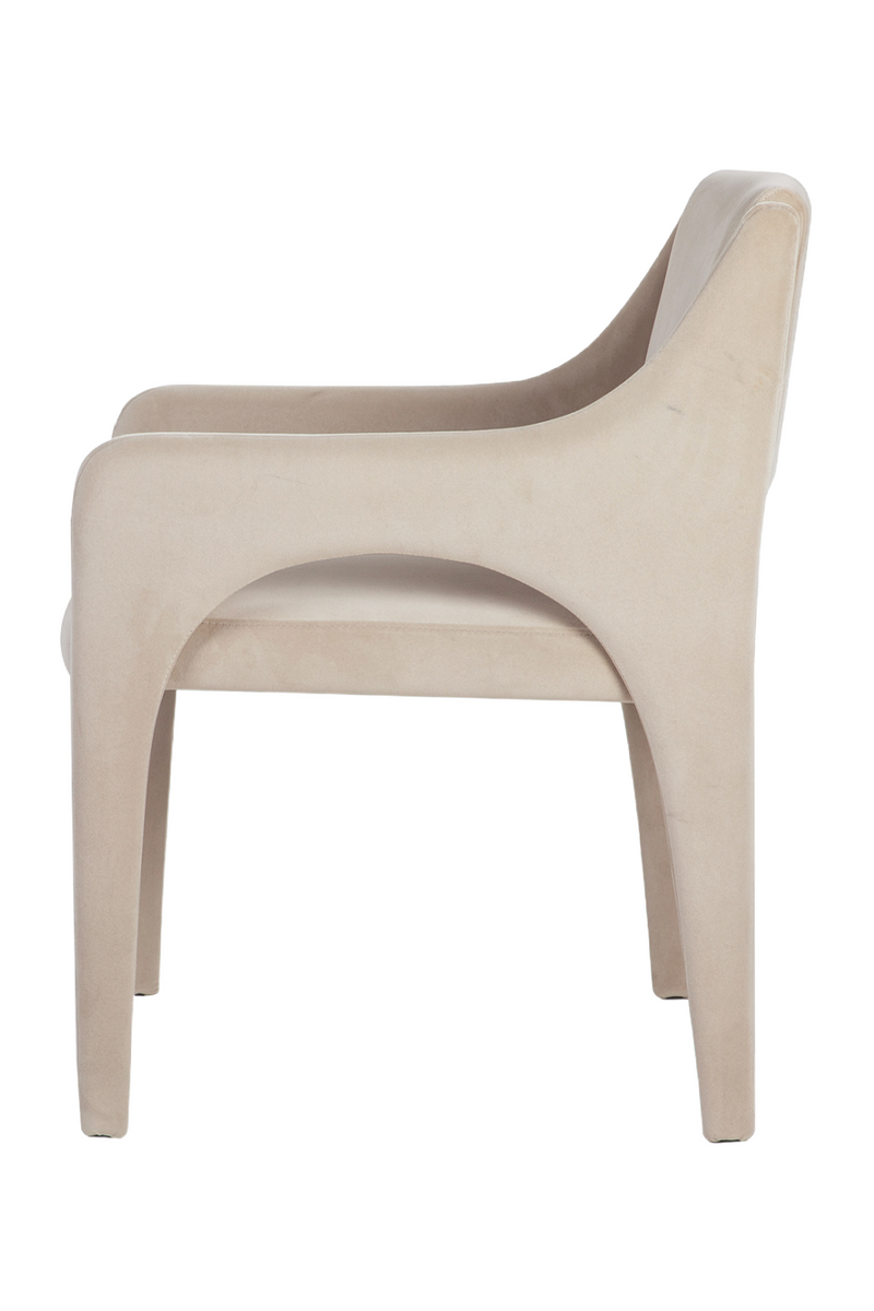Cream Velvet Wrapped Dining Chair  Liang & Eimil Godard  Oroatrade.com