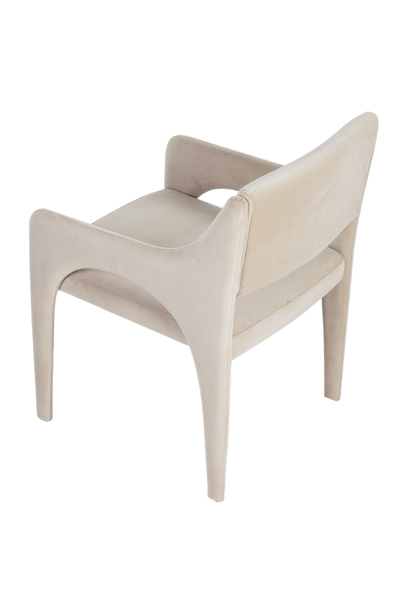 Cream Velvet Wrapped Dining Chair  Liang & Eimil Godard  Oroatrade.com
