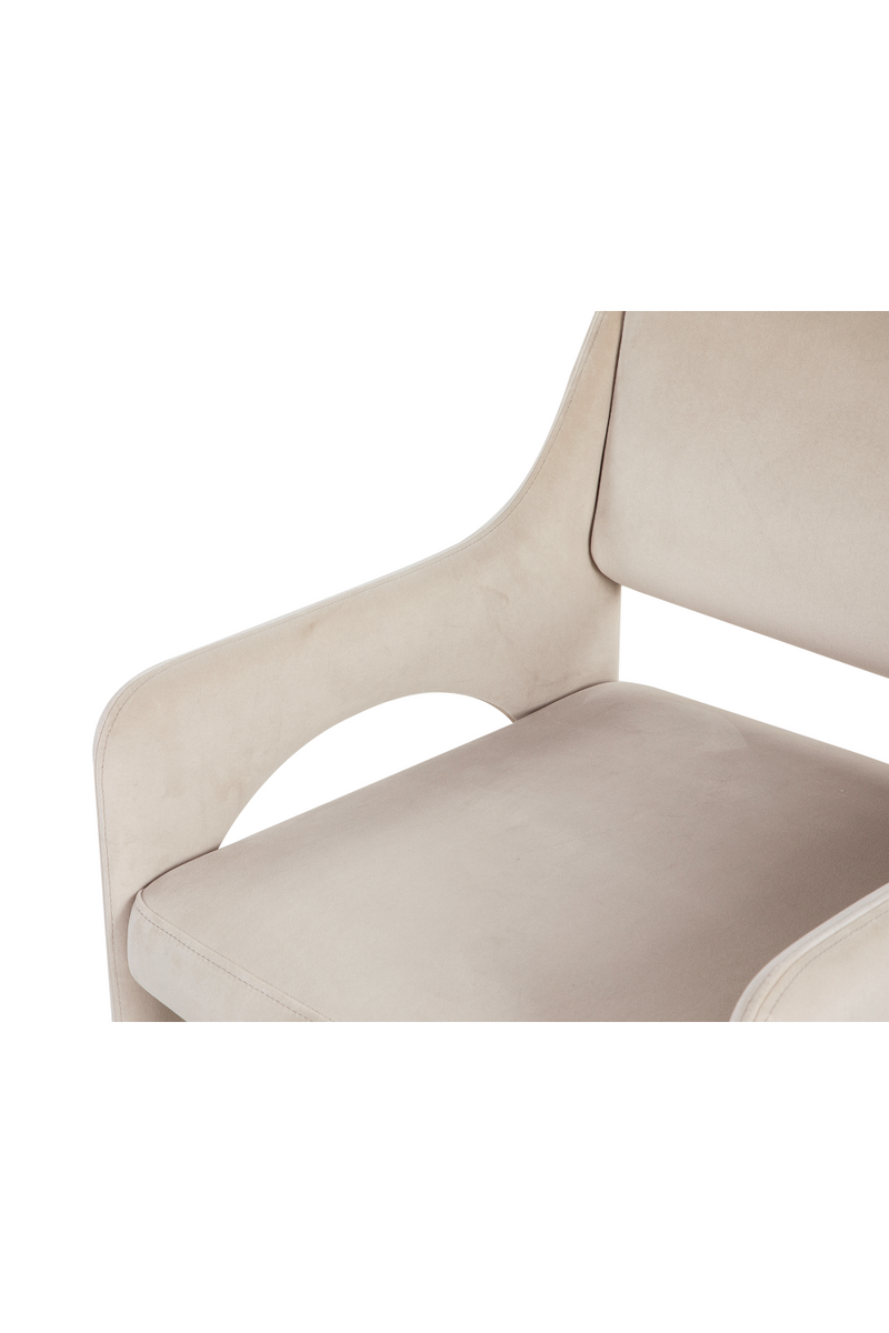 Cream Velvet Wrapped Dining Chair  Liang & Eimil Godard  Oroatrade.com