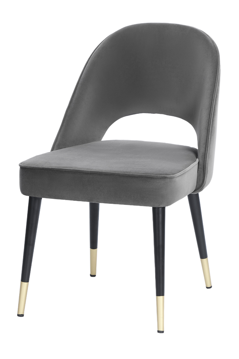 Gray Velvet Dining Chairs (2) | Liang & Eimil Yves | Oroatrade.com