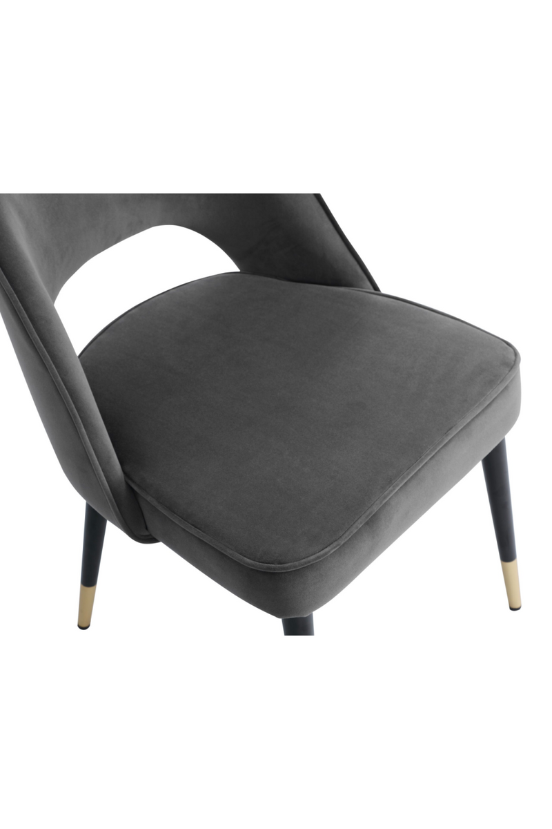 Gray Velvet Dining Chairs (2) | Liang & Eimil Yves | Oroatrade.com