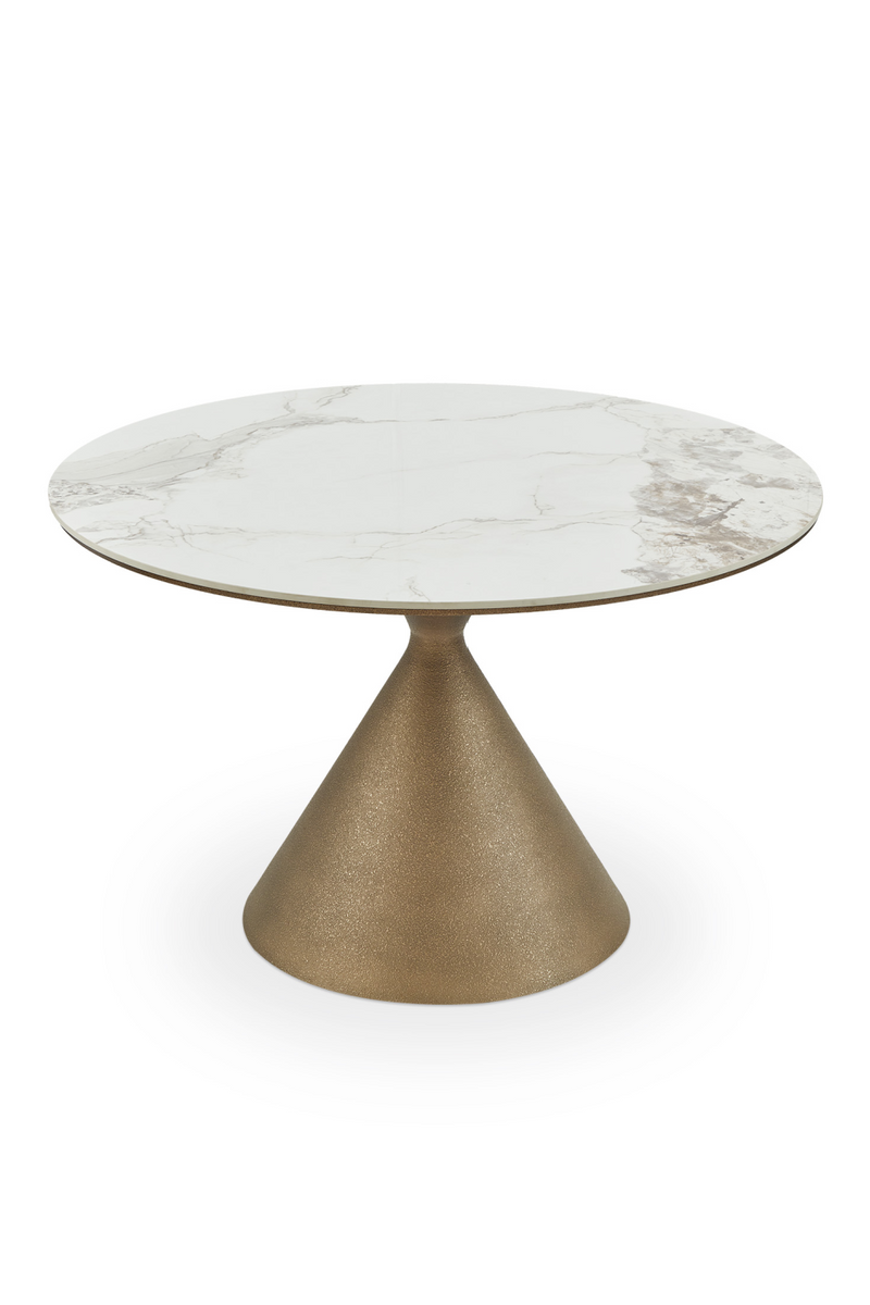 Gold Conical Base Dining Table | Liang & Eimil Ditta | Oroatrade.com