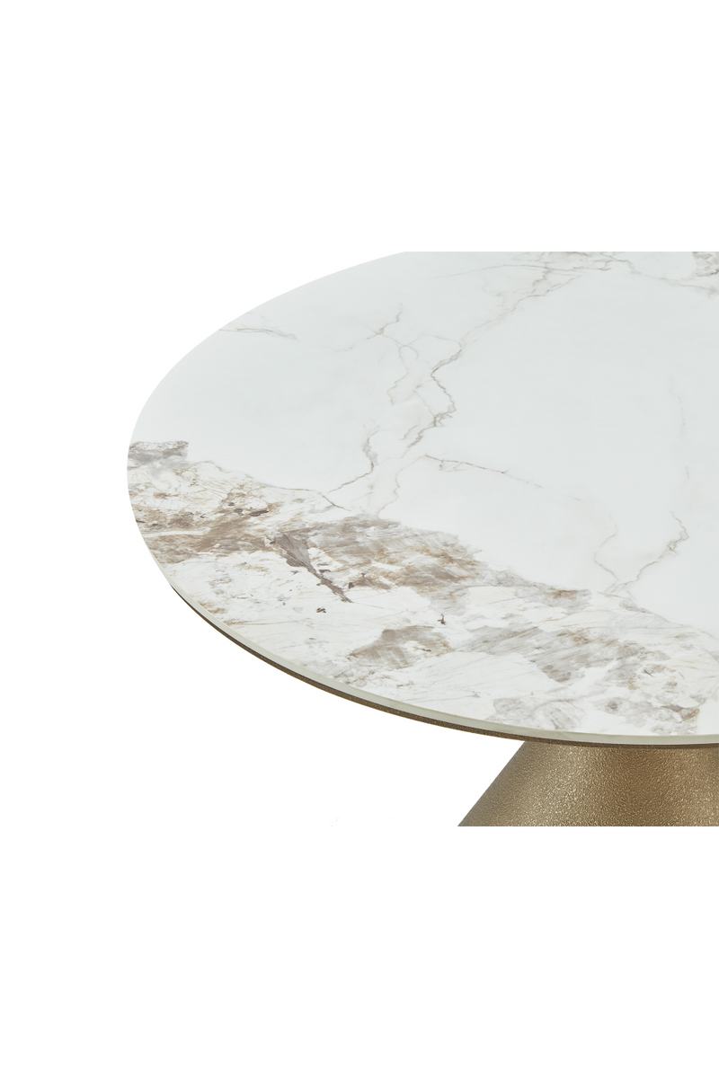 Gold Conical Base Dining Table | Liang & Eimil Ditta | Oroatrade.com