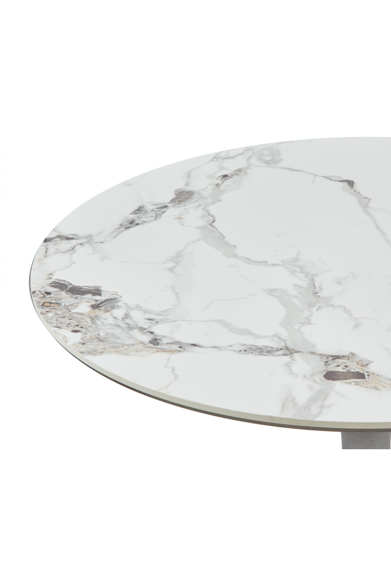 White Marble Pedestal Dining Table | Liang & Eimil Stella | Oroatrade.com