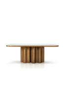 Travertine Marble Dining Table | Liang & Eimil Corinthian | Oroatrade.com