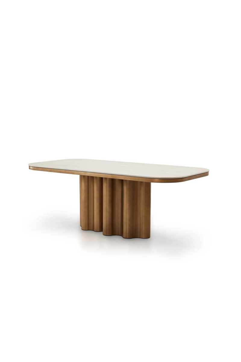 Travertine Marble Dining Table | Liang & Eimil Corinthian | Oroatrade.com