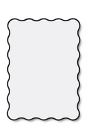 Scalloped Black Wall Mirror | Liang & Eimil Talia | Oroatrade.com