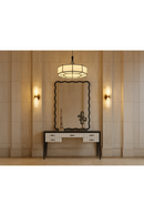 Scalloped Black Wall Mirror | Liang & Eimil Talia | Oroatrade.com