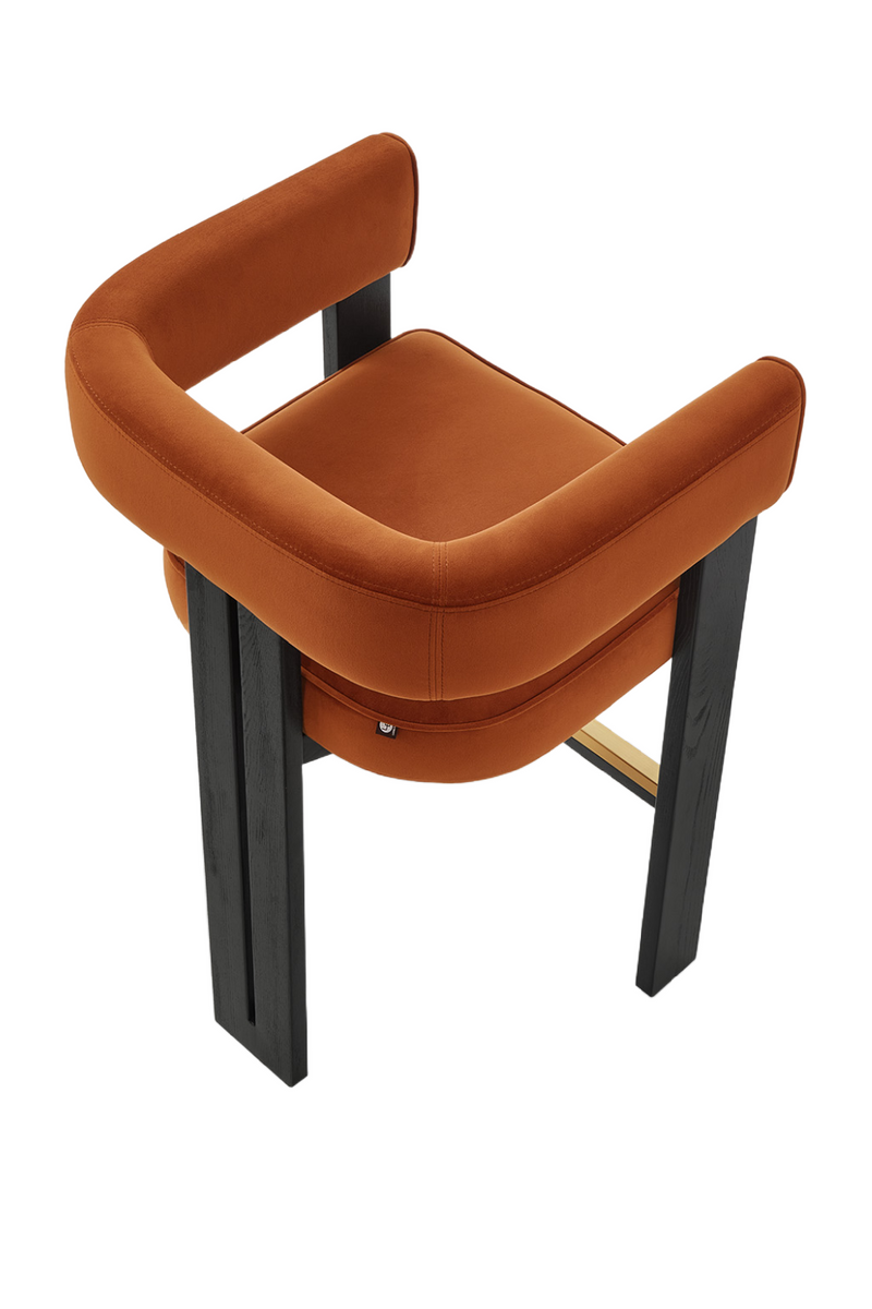 Upholstered Curve Counter Stool | Liang & Eimil Tilda | Oroatrade.com