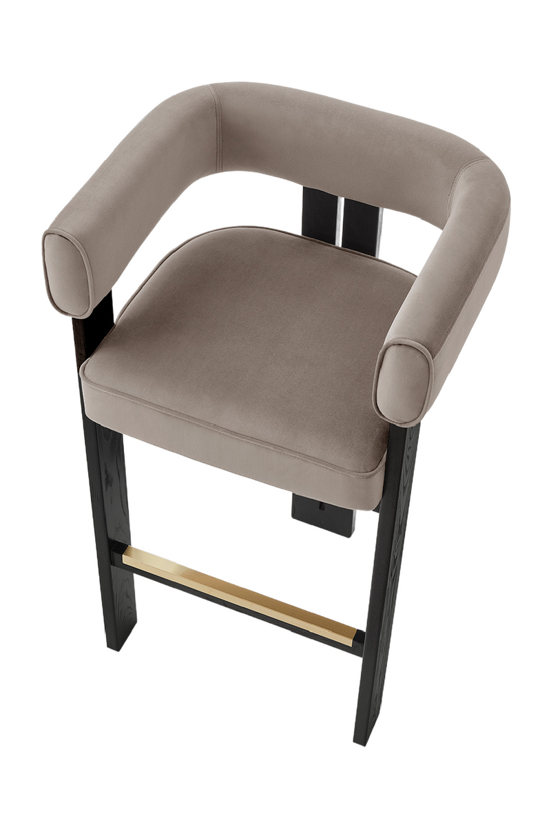 Upholstered Curve Bar Stool | Liang & Eimil Tilda | Oroatrade.com