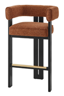 Upholstered Curve Bar Stool | Liang & Eimil Tilda | Oroatrade.com