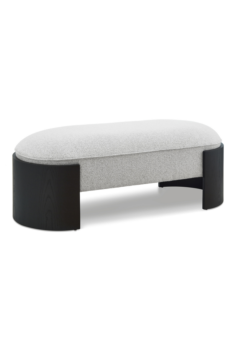 Oval Chenille Long Bench | Liang & Eimil Ed | Oroatrade.com