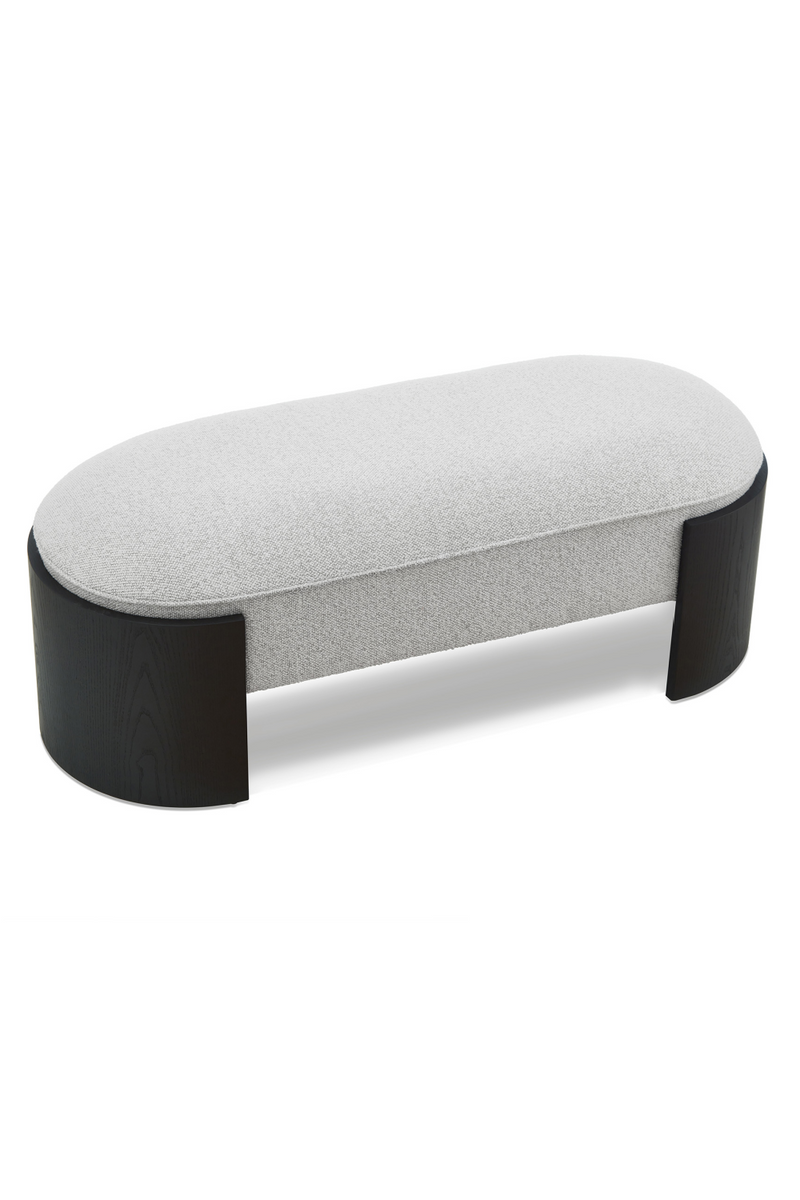 Oval Chenille Long Bench | Liang & Eimil Ed | Oroatrade.com