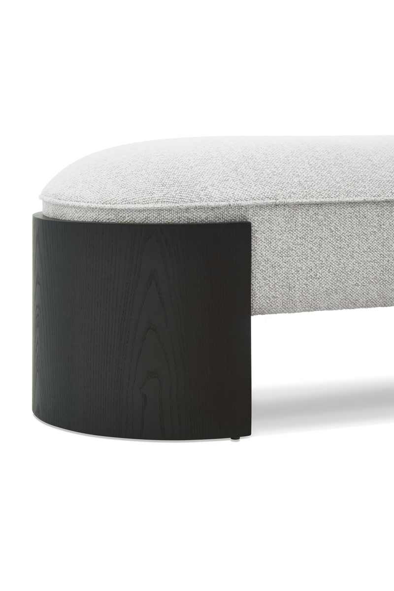 Oval Chenille Long Bench | Liang & Eimil Ed | Oroatrade.com