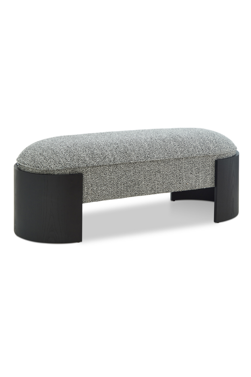 Oval Chenille Long Bench | Liang & Eimil Ed | Oroatrade.com