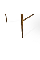 Cobra Coffee Table – Textured Antique Brass and Glass | Oroatrade.com