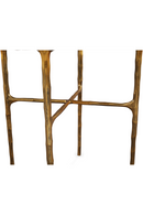 Textured Brass Round Side Table | Liang & Eimil Cobra | Oroatrade.com