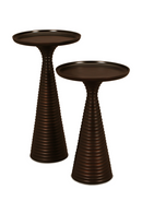 Ridged Bronze Side Tables (2) | Liang & Eimil Othelo | Oroatrade.com