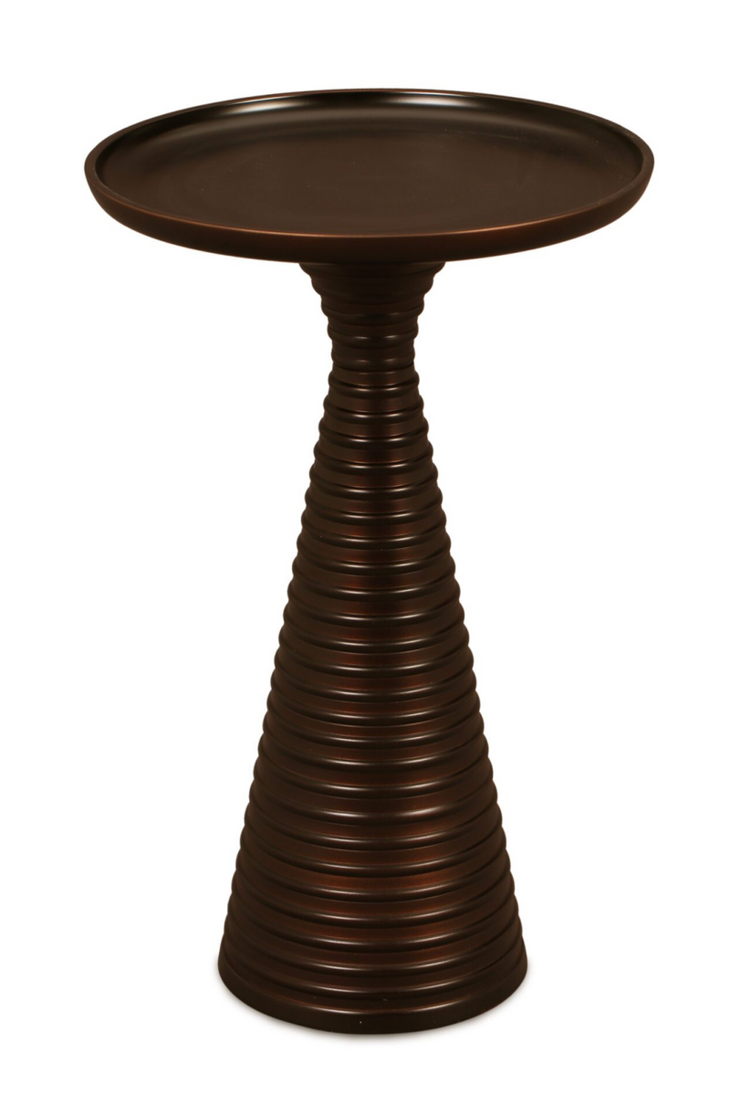 Ridged Bronze Side Tables (2) | Liang & Eimil Othelo | Oroatrade.com