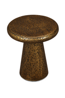 Textured Brass Pedestal Side Table | Liang & Eimil Cotto | Oroatrade.com