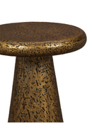 Textured Brass Pedestal Side Table | Liang & Eimil Cotto | Oroatrade.com