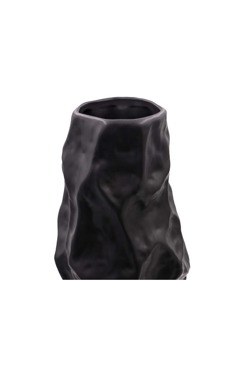 Black Ceramic Organic Vase | Liang & Eimil Adur | Oroatrade.com