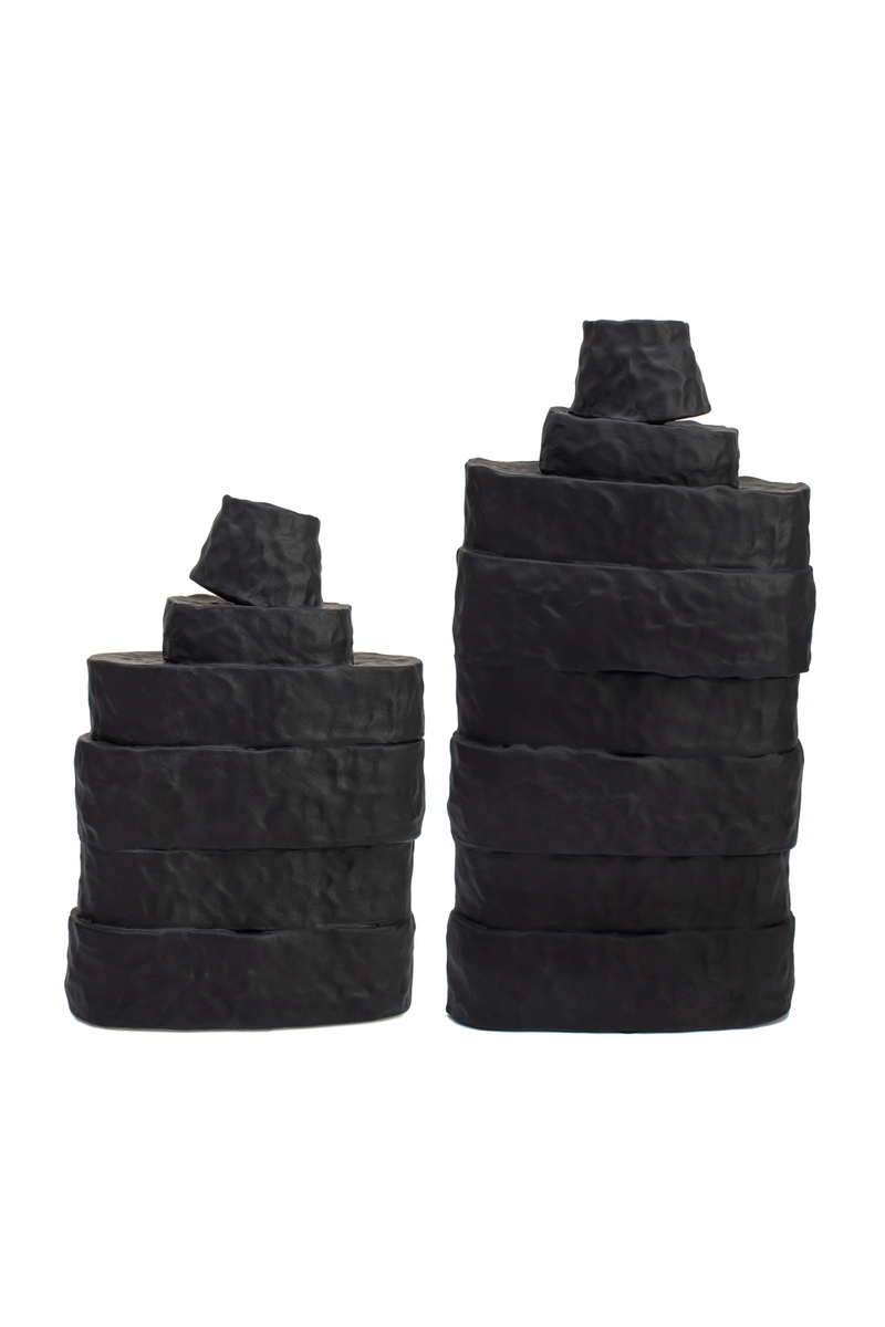 Black Ceramic Modern Vase | Liang & Eimil Girton | Oroatrade.com