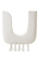 White Ceramic U-Shaped Vase | Liang & Eimil Jerico | Oroatrade.com