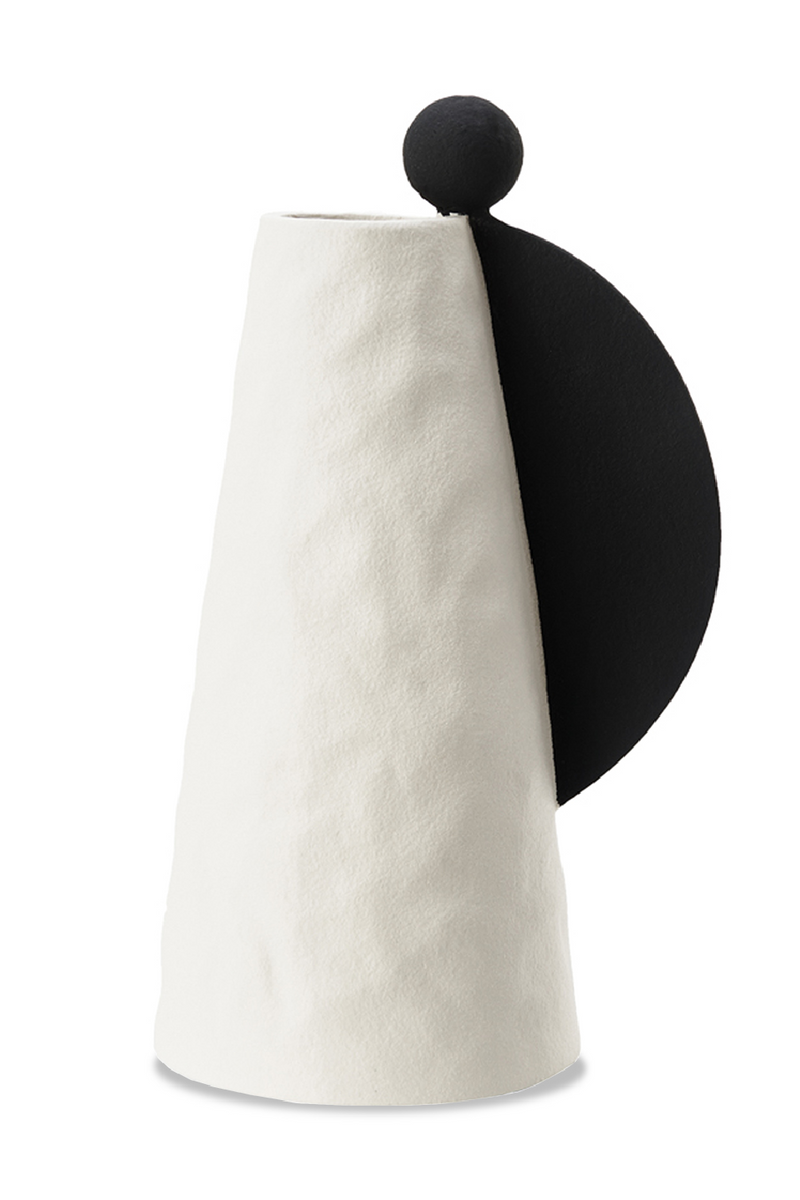 White Ceramic Conical Vase | Liang & Eimil Aionis | Oroatrade.com