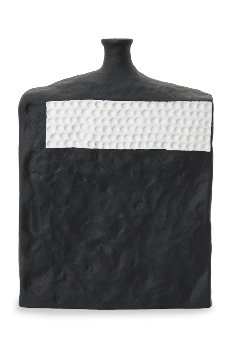Black Textured Ceramic Vase | Liang & Eimil Lydros | Oroatrade.com