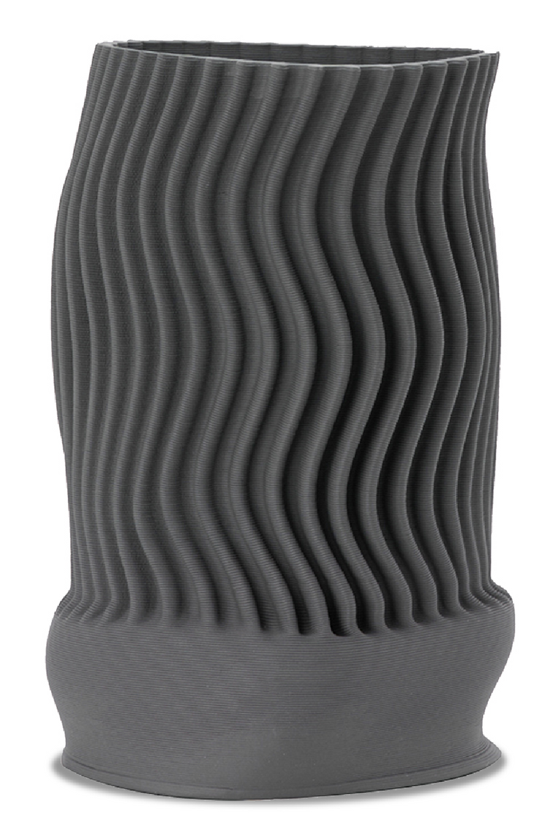 Gray Textured Ceramic Vase | Liang & Eimil Vradia | Oroatrade.com