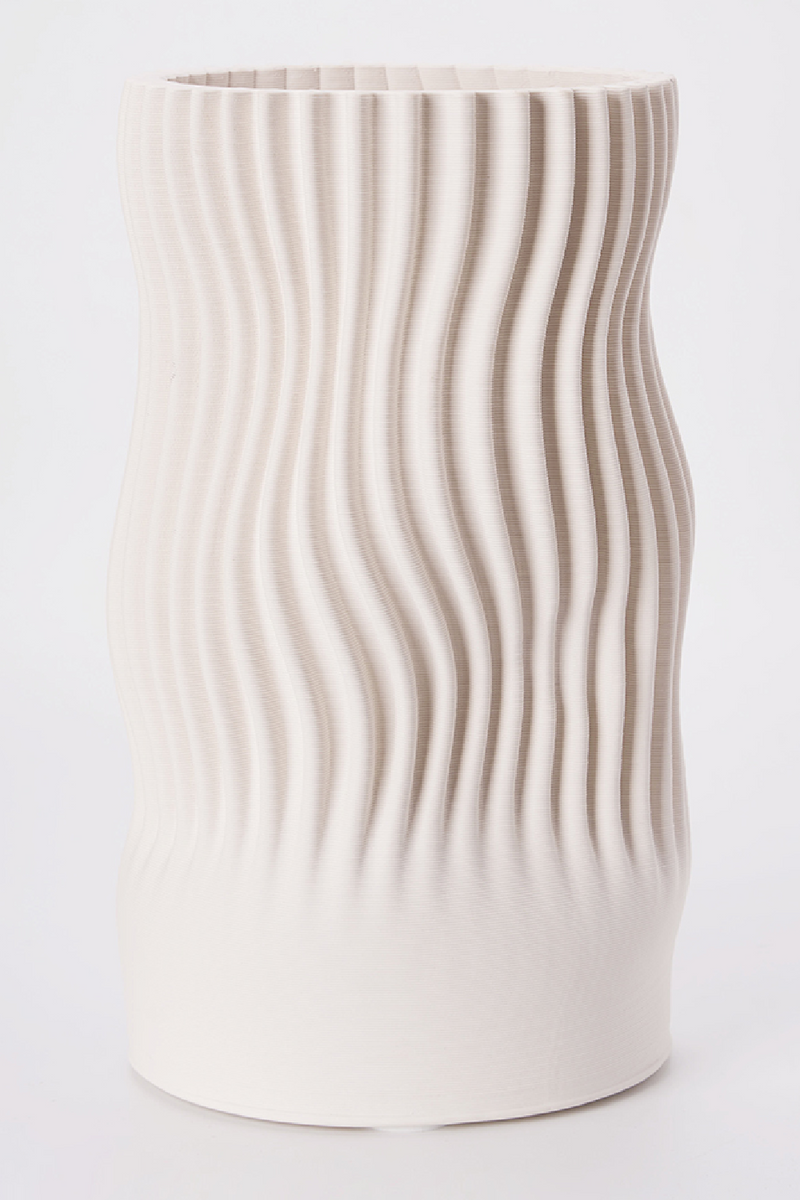 Ceramic Wave-Textured Vase | Liang & Eimil Imera | Oroatrade.com