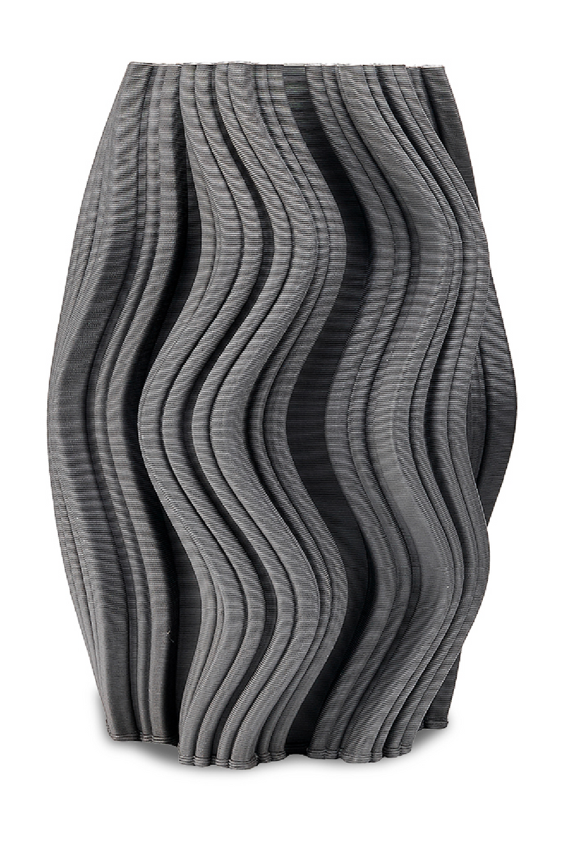 Gray Textural Ceramic Vase | Liang & Eimil Anthra | Oroatrade.com