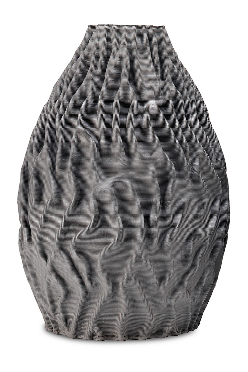 Gray 3D Printed Ceramic Vase | Liang & Eimil Nara | Oroatrade.com