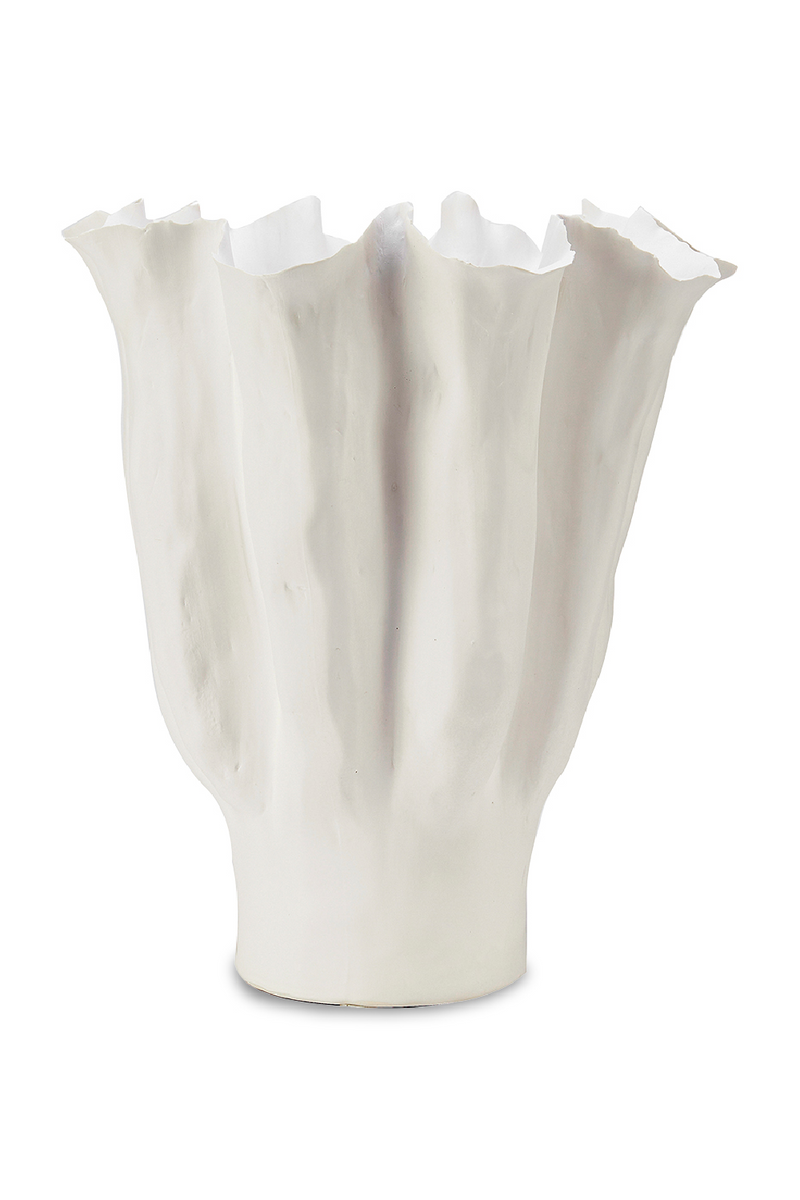 White Ceramic Sculptural Vase | Liang & Eimil Gianna | Oroatrade.com