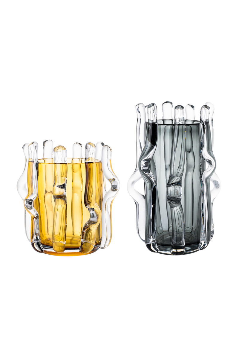 Gray Glass Vase L | Liang & Eimil Aura | Oroatrade.com
