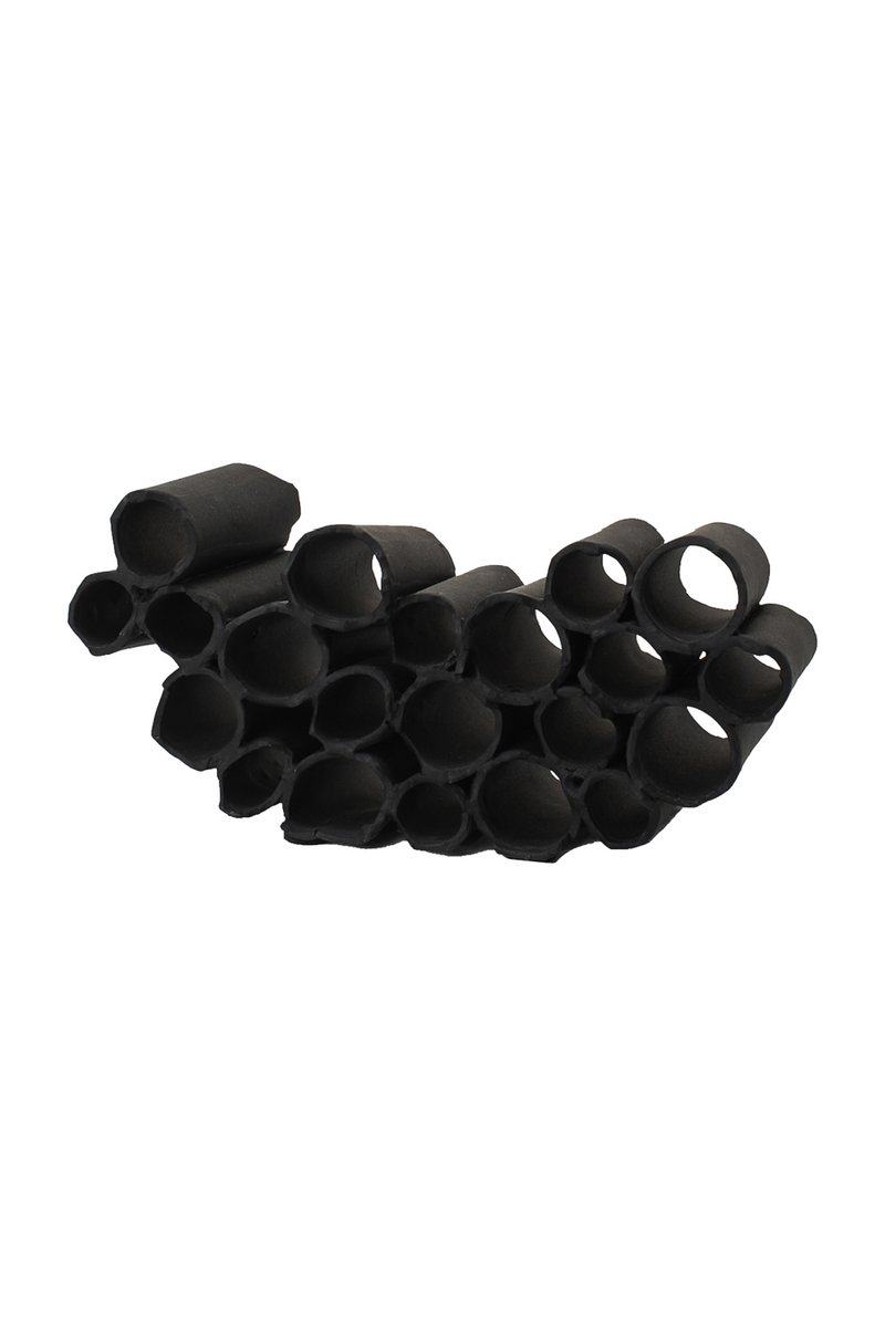 Black Ceramic Tubes Sculpture | Liang & Eimil Posita | Oroatrade.com