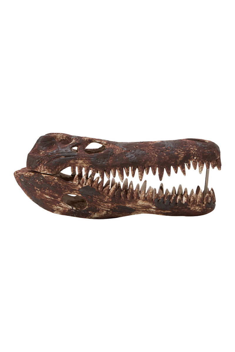 Brown Crocodile Skull Sculpture | Liang & Eimil Croco | Oroatrade.com
