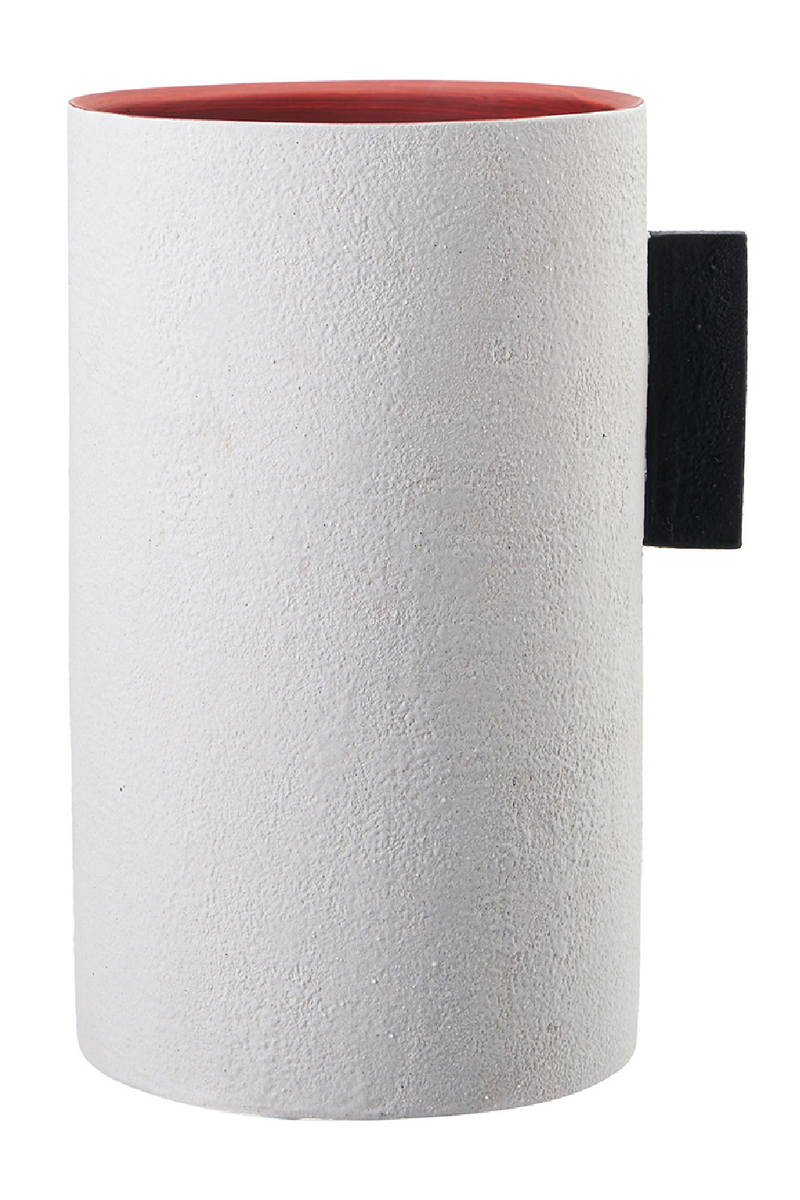 Cylindrical White Ceramic Vase | Liang & Eimil Santi II | Oroatrade.com