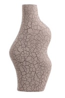 Taupe Ceramic Crackled Vase | Liang & Eimil Marni | Oroatrade.com